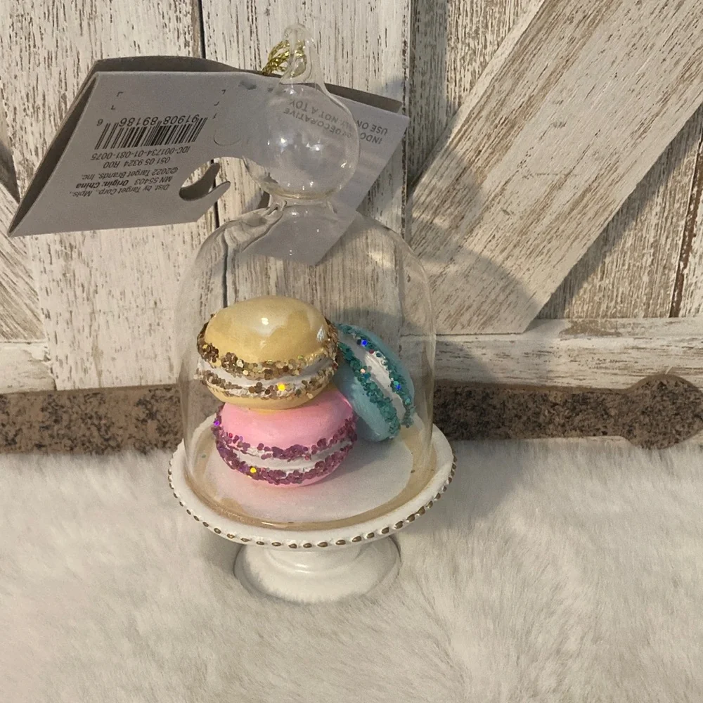 Target 2022 Wondershop Macaroons in GLASS Cloche Ornament